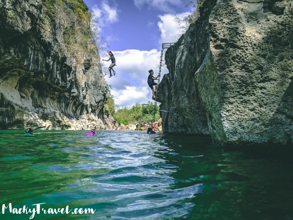 cliff diving minalungao