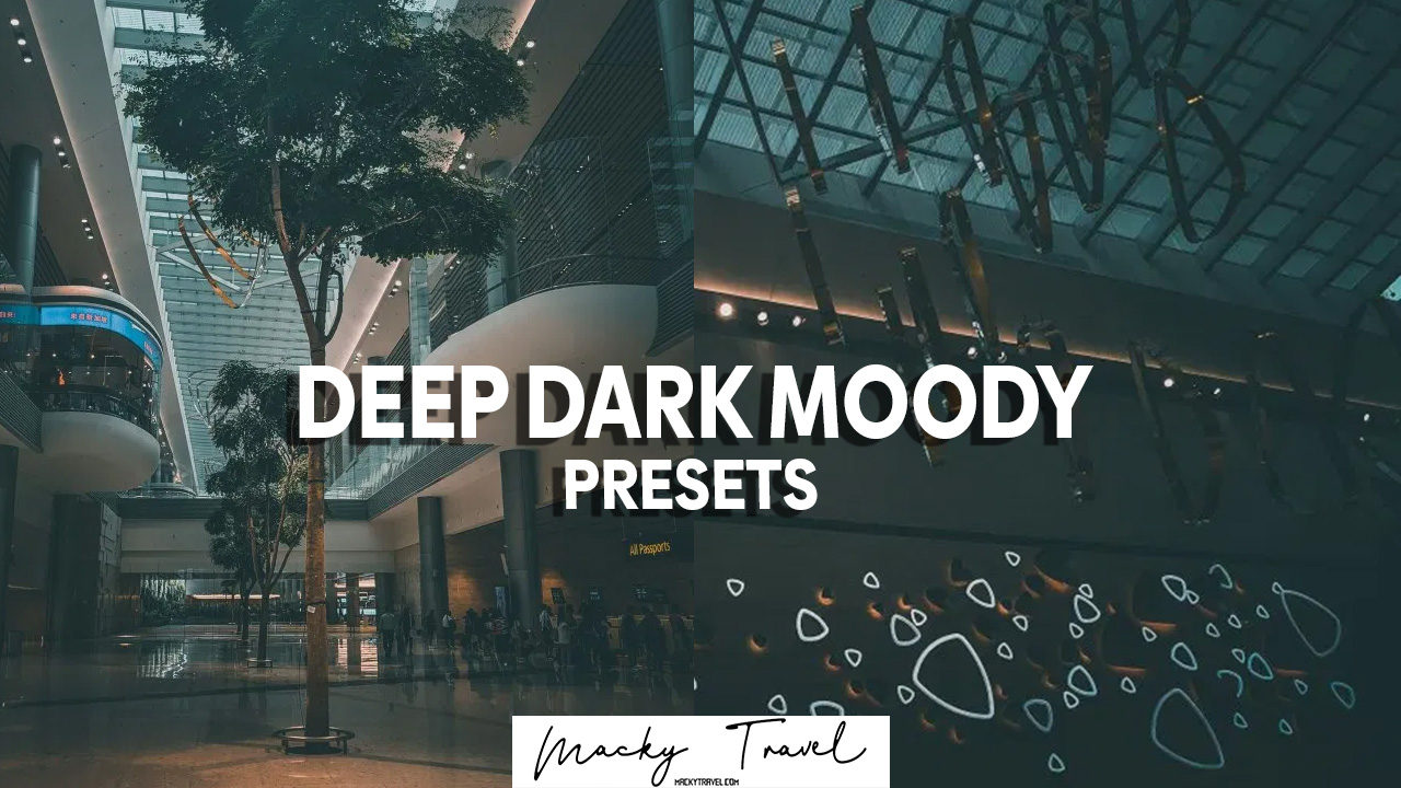deep dark moody lightroom presets