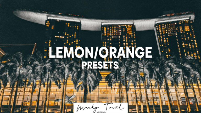 lemon orange lightroom presets