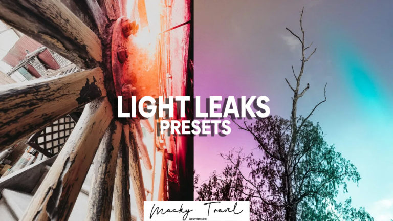 6 light leaks lightroom presets