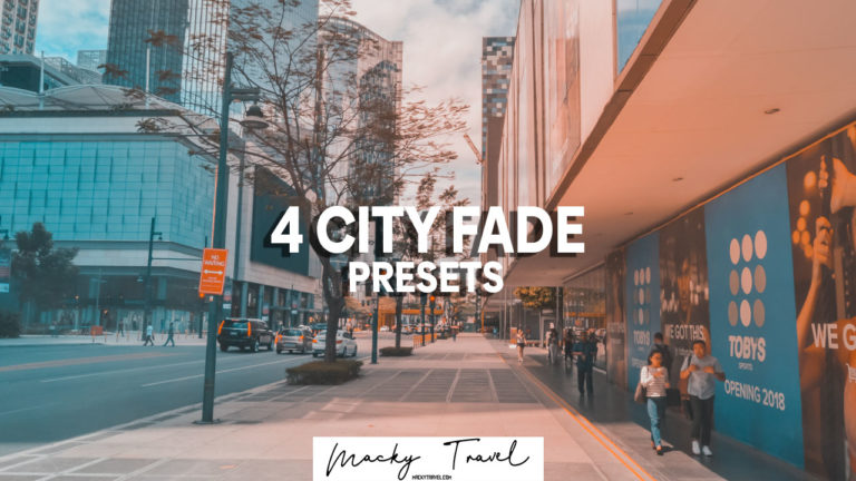 4 premium city fade lightroom presets