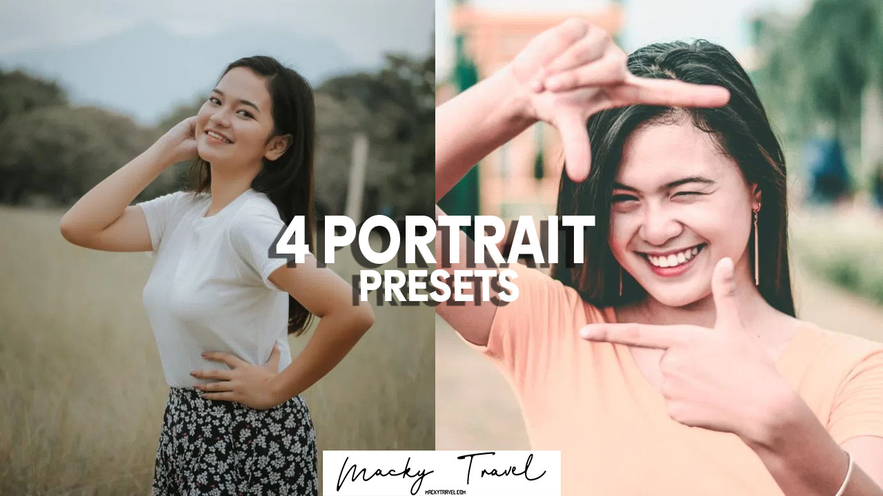 4 premium portrait lightroom preset