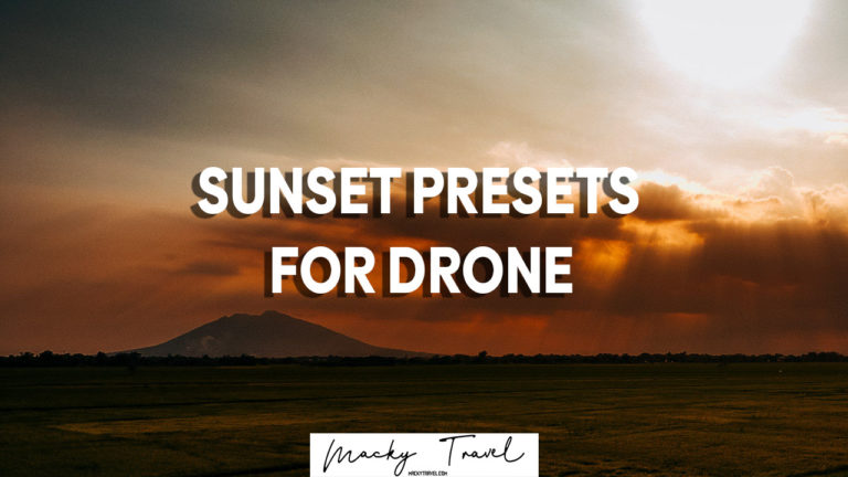 sunset lightroom presets for drone
